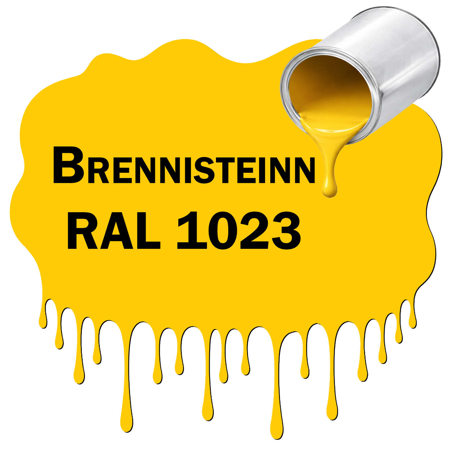 Vegrún málning Brennisteinn