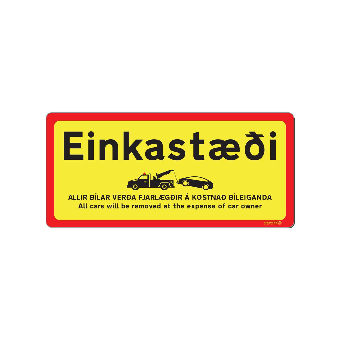 Skilti - Einkastæði