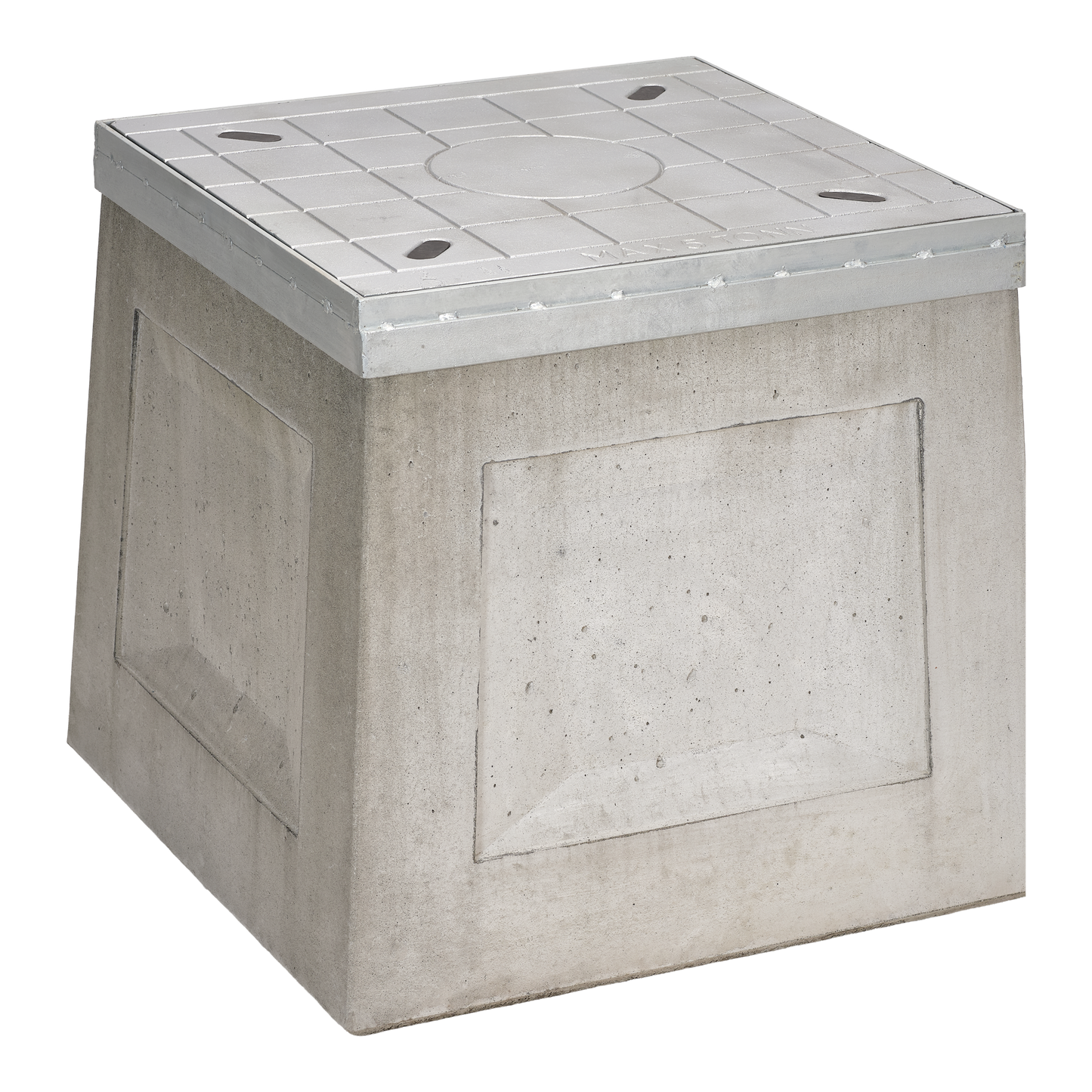 Bæjarbrunnur með loki