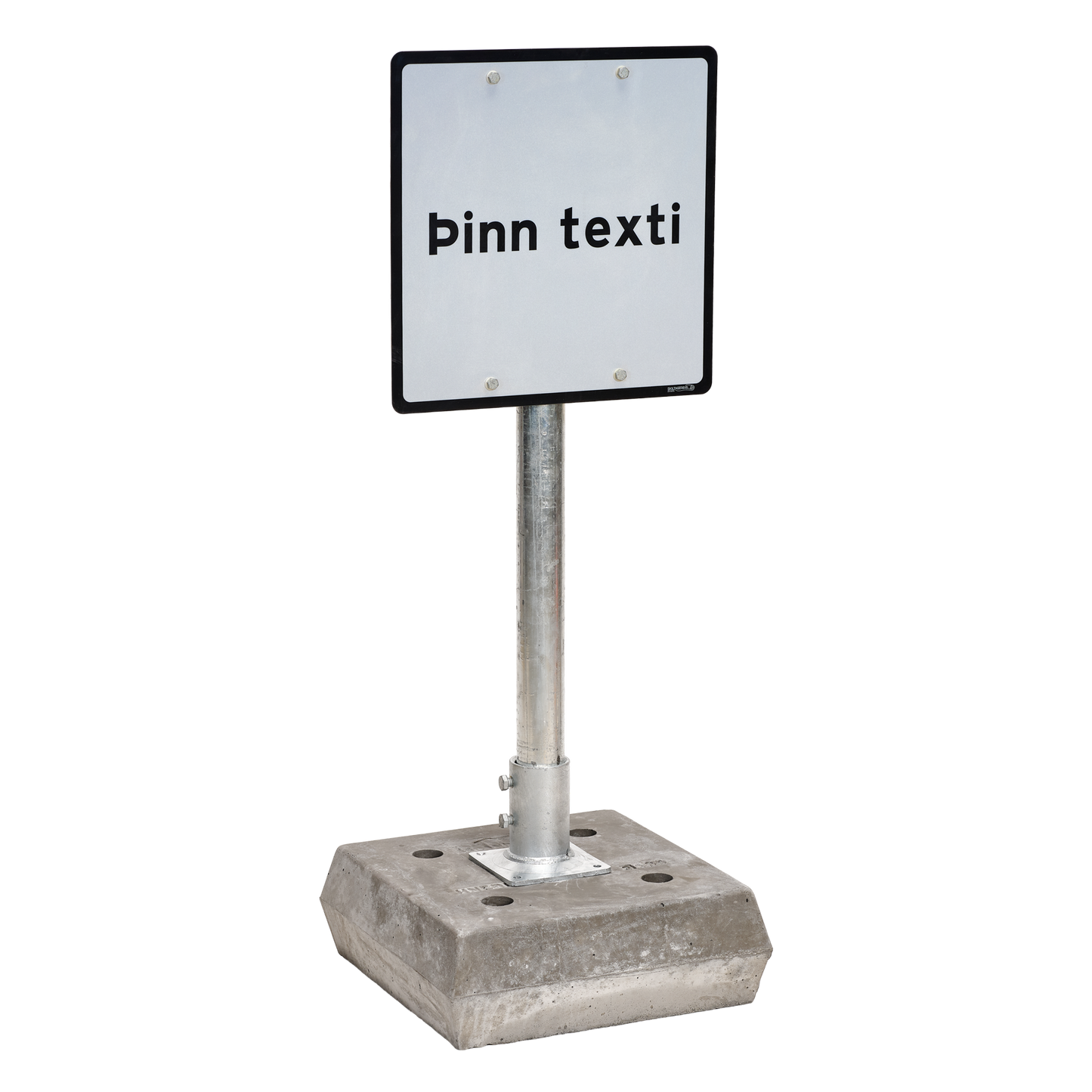 Skiltalausn 43x43mm - Hnerrir