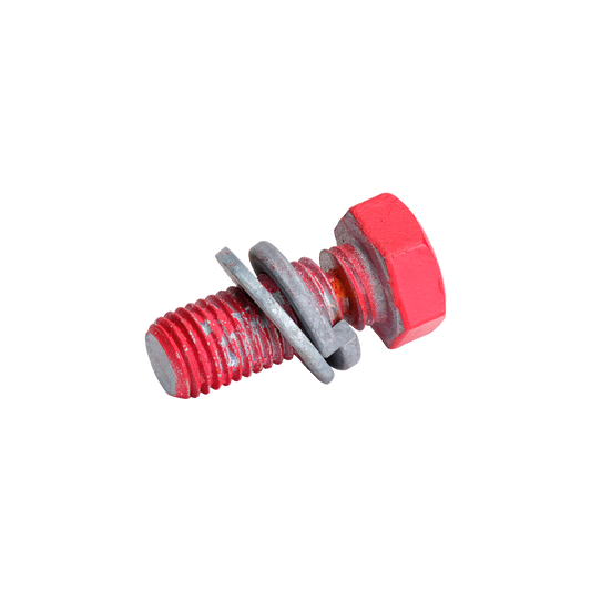 Brotbolti M16x40mm HDG +2 skinnur