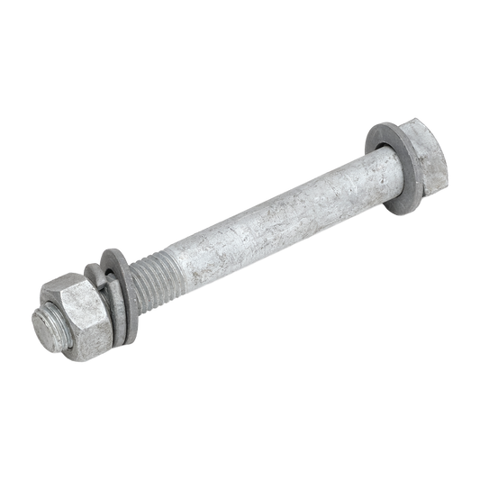 Bolti M16x130mm HDG +3 skinnur