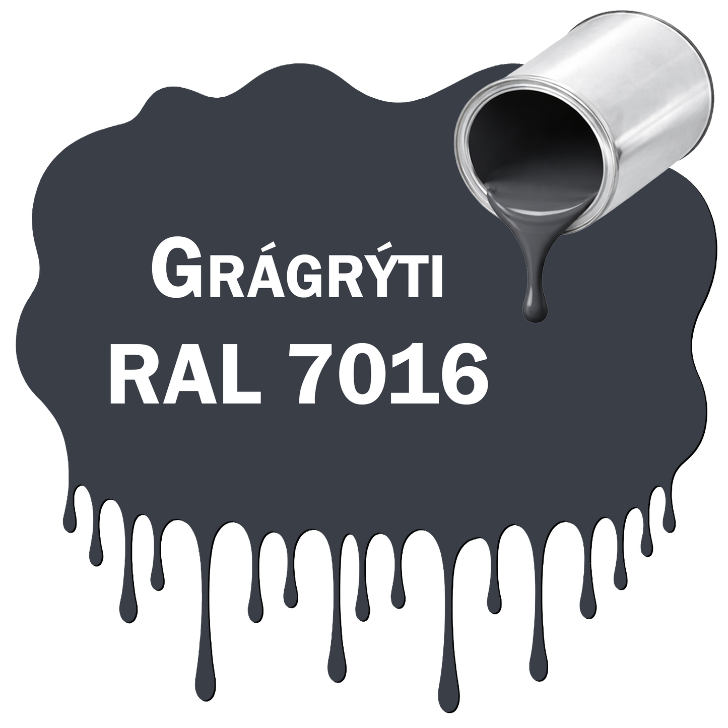 Vegrún málning Grágrýti