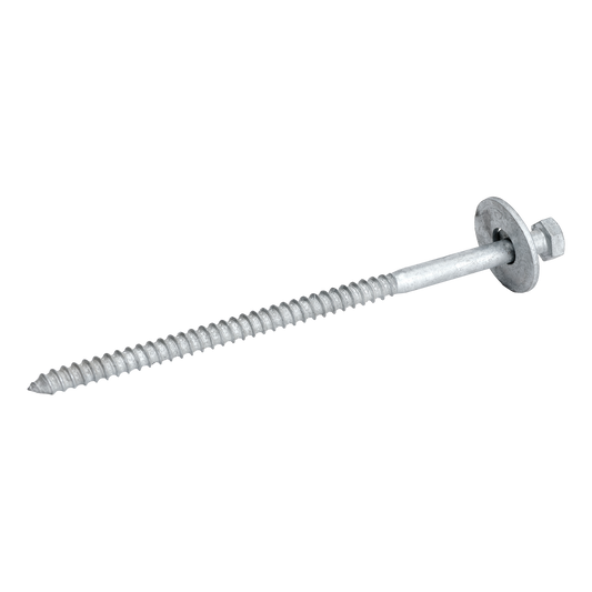 Frönsk skrúfa 16x300mm HDG + skinna 50mm