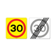 Skilti - 30km / 30 km endar