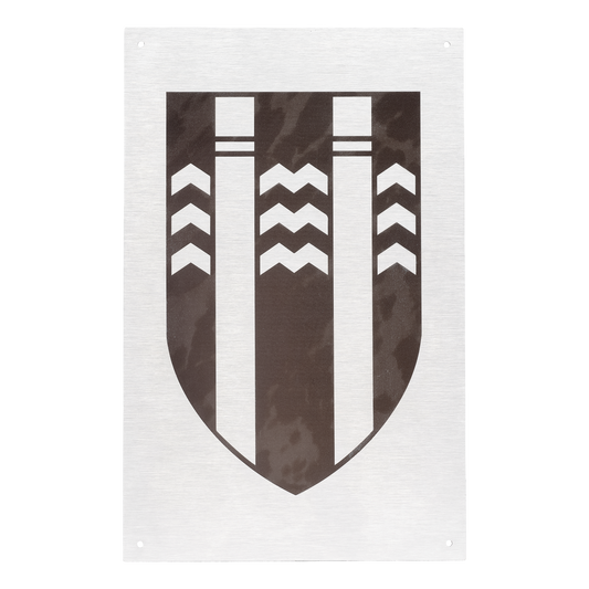 Skiltaspjald með laser merkingu Rf.