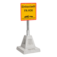 Skiltalausn 43x43mm - Álfur Plús+