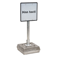 Skiltalausn 43x43mm - Hnerrir