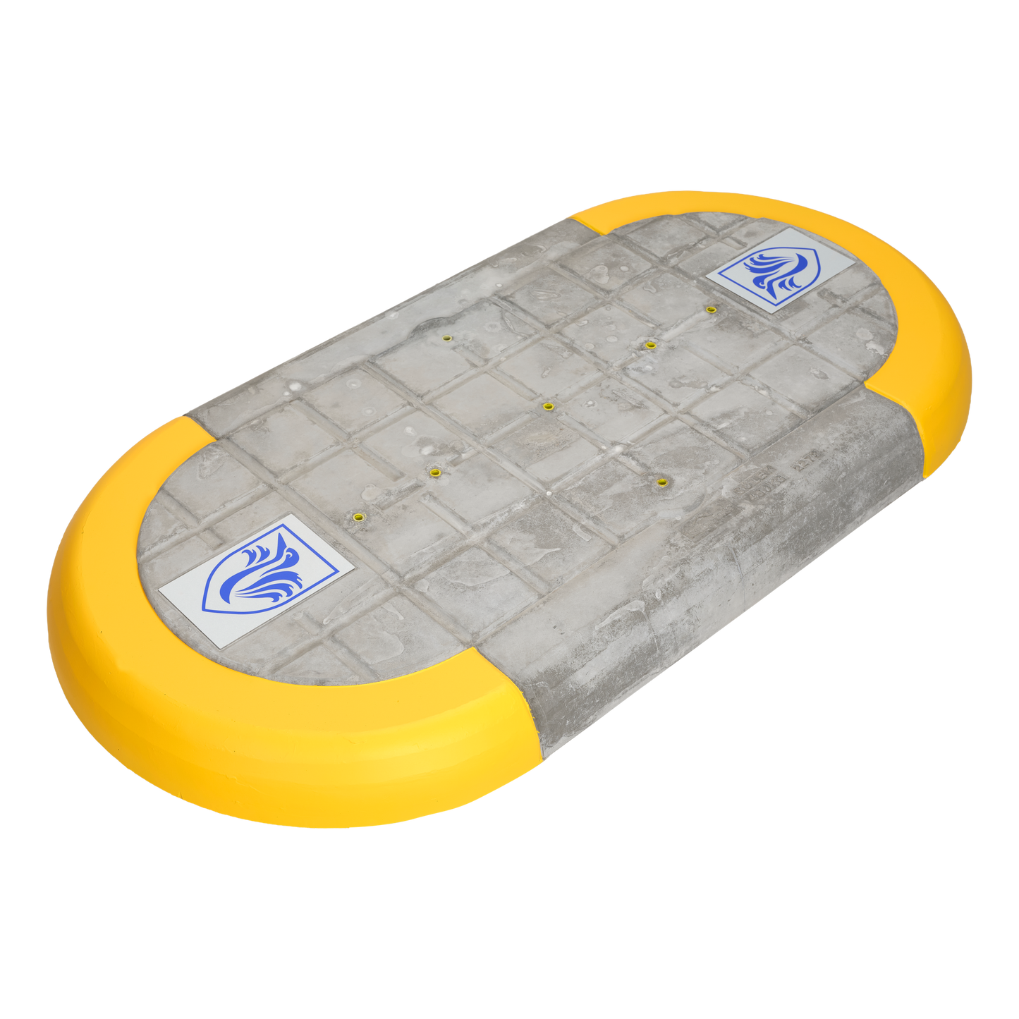 Sóley með lógóspjaldi